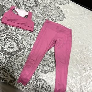 Pink workout set brand new!